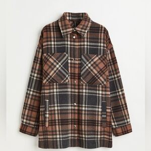 H&M Divided Jacquard Weave Shacket